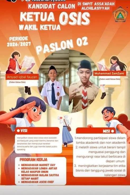 smpit assaadah alchilashiyyah pemilihan osis